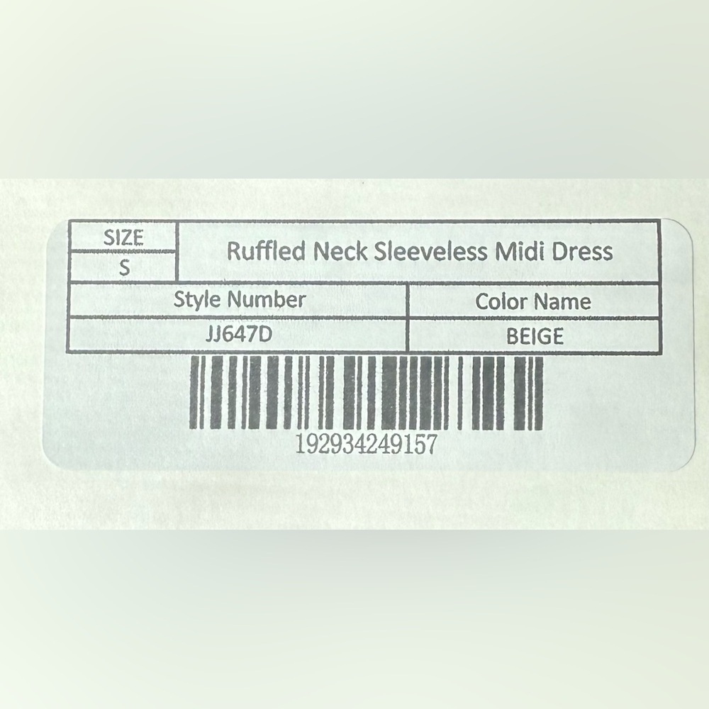 English Factory Ivory Ruffle Collar Tiered Midi Dress Pockets Side Zip NWT Small - Picture 7 of 9